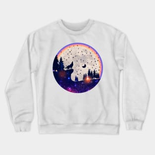 Moon Wolf Crewneck Sweatshirt